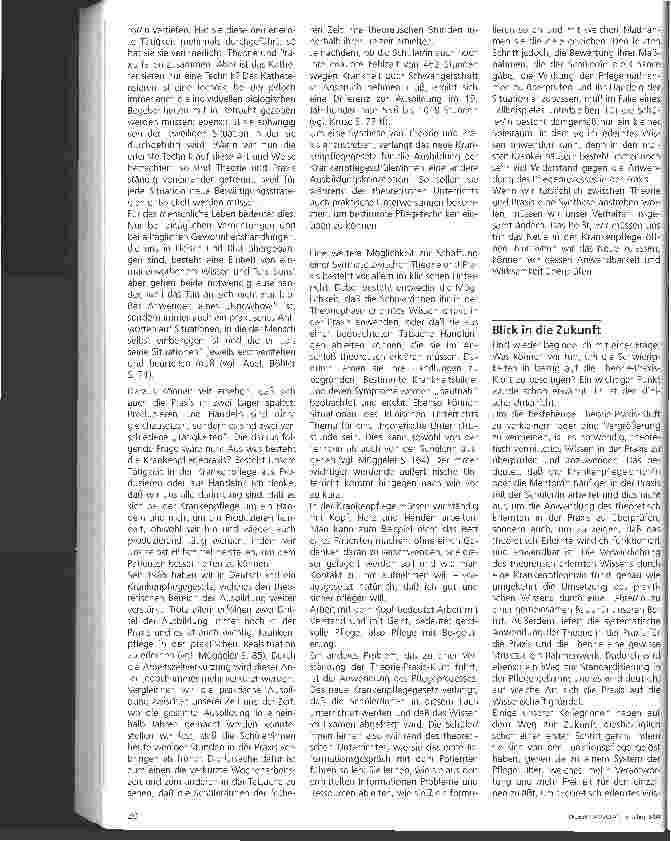 Vorschauseite 3: Theorie-Praxis-Kluft in der Krankenpflegeausbildung