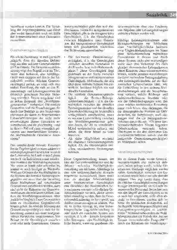 Vorschauseite 3: Was bedeutet Generationengerechtigkeit in der Sozialpolitik?