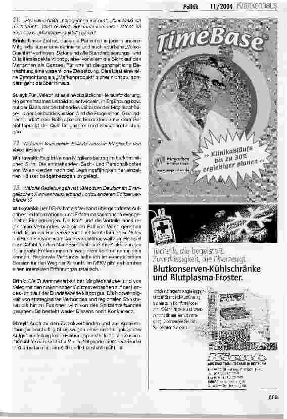 Vorschauseite 5: Valeo - ein regionaler evangelischer Krankenhausverbund mit strategischen Zielen