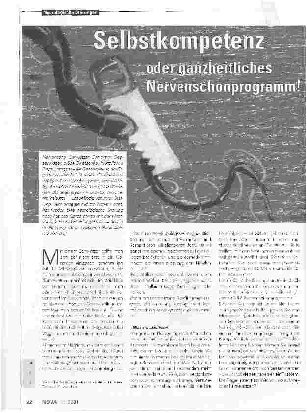 Vorschauseite 1: Selbstkompetenz oder ganzheitliches Nervenschonprogramm