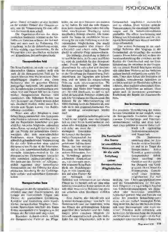 Vorschauseite 2: Pflege in der Psychosomatik