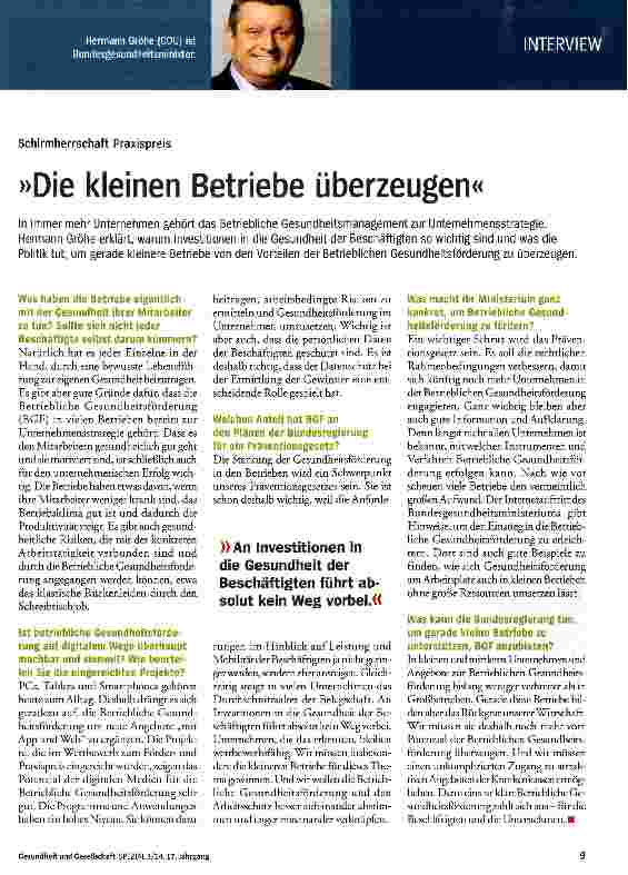 Vorschauseite 1: Die kleinen Betriebe überzeugen