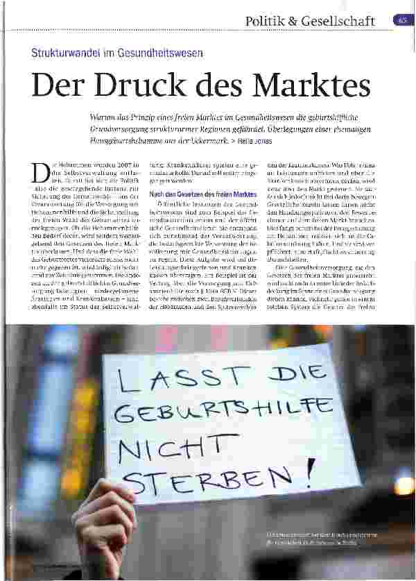 Vorschauseite 1: Der Druck des Marktes
