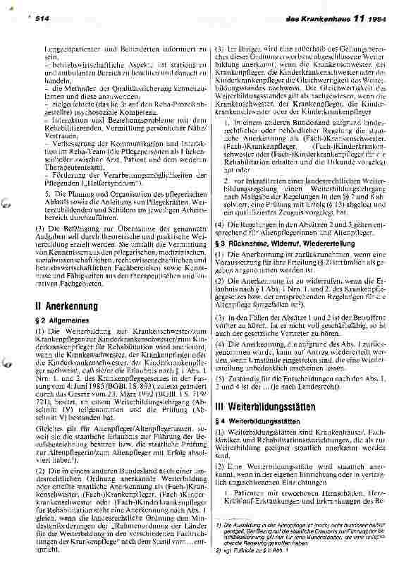 Vorschauseite 2: DKG-Empfehlung zur Weiterbildung für Krankenpflegeund Altenpflegpersonen für Rehabilitation