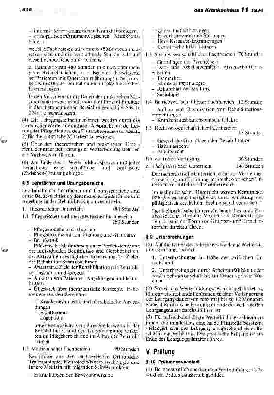Vorschauseite 4: DKG-Empfehlung zur Weiterbildung für Krankenpflegeund Altenpflegpersonen für Rehabilitation