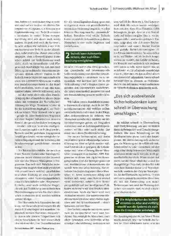Vorschauseite 2: Zwischen Verheißung und Schreckens-Szenario