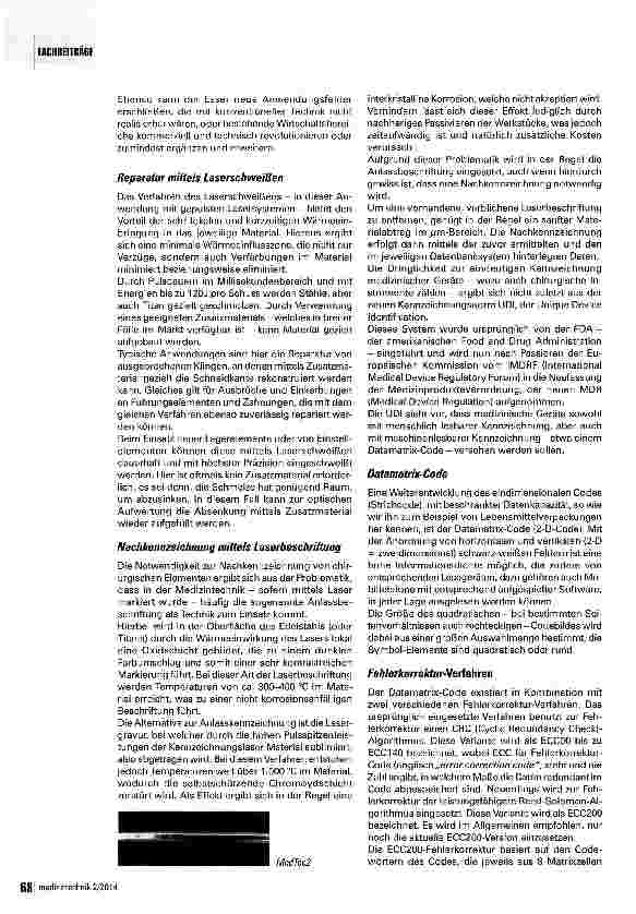 Vorschauseite 5: Aufbereitung von Medizinprodukten mit Lasertechnologie