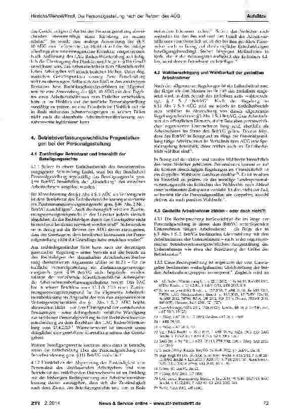 Vorschauseite 6: Die Personalgestellung nach der Reform des AÜG - Bleibt alles anders?