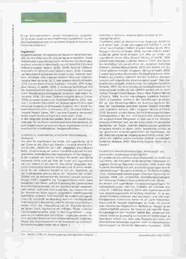 Vorschauseite 3: Ergotherapie bei Kindern und Jugendlichen: Empfehlungen aus internationalen Guidelines