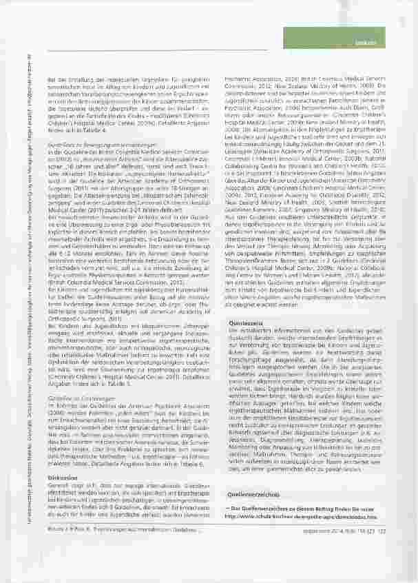 Vorschauseite 6: Ergotherapie bei Kindern und Jugendlichen: Empfehlungen aus internationalen Guidelines