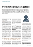 Vorschauseite 1: Politik hat nicht zu Ende gedacht.