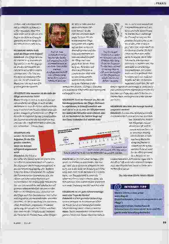 Vorschauseite 2: Maßstäbe für Therapie und PflegeProjekt Schmerzfreies Krankenhaus