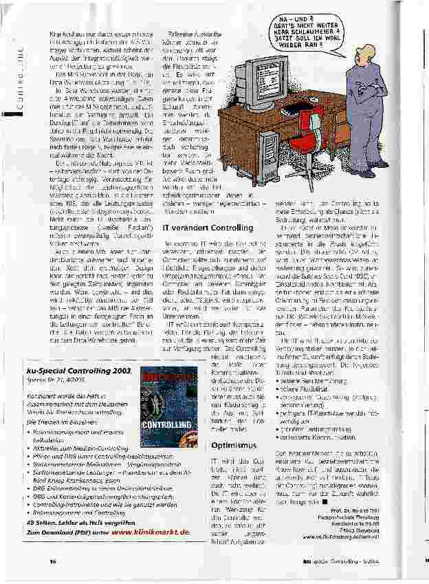 Vorschauseite 3: Vom Rechenkünstler zum SteuermannControlling wird zum Kommunikationsplattform