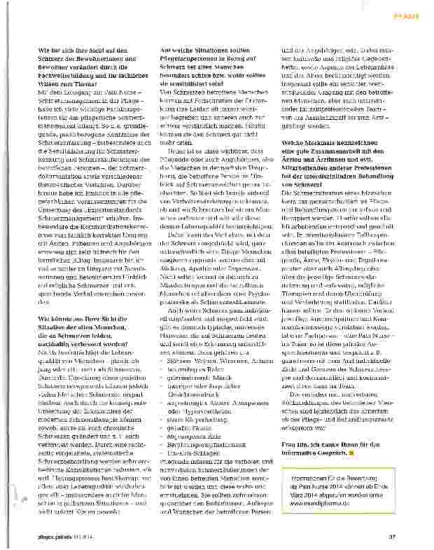 Vorschauseite 2: Was macht eine Pain Nurse?