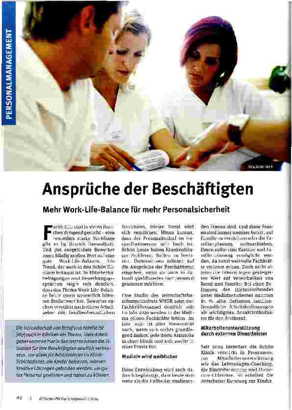 Vorschauseite 1: Ansprüche der Beschäftigten