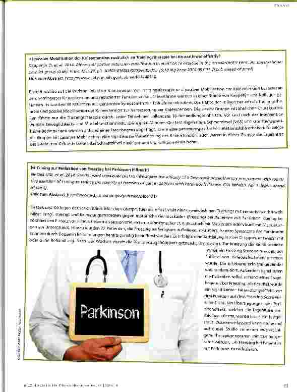 Vorschauseite 3: Evidenz-Update für die Physiotherapie