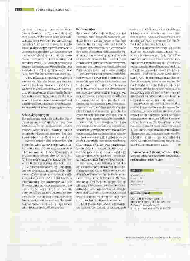Vorschauseite 4: Diagnostische Unsicherheit und Abrufverzerrung bei chronischem unteren Rückenschmerz