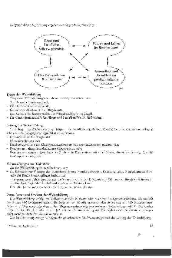 Vorschauseite 2: Qualifikation zur Leitung einer Station oder Gruppe im Krankenhaus Weiterbildung für (Kinder)KrankenSchwestern und -Pfleger