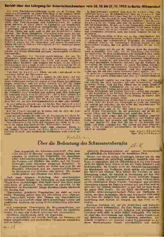 Vorschauseite 1: Über die Bedeutung des Schwesternberufes