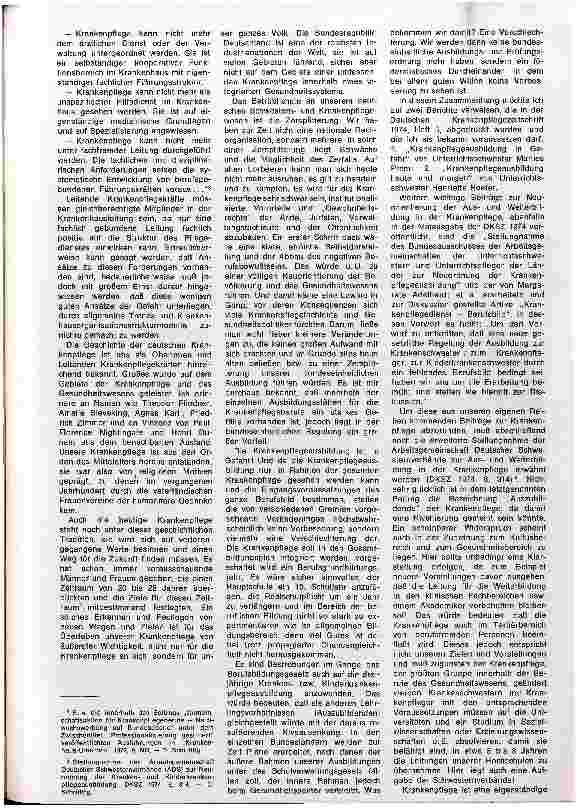 Vorschauseite 3: Hat der Krankenpflegeberuf noch Zukunft? `