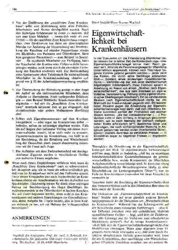Vorschauseite 1: Eigenwirtschaftlichkeit bei Krankenhäusern