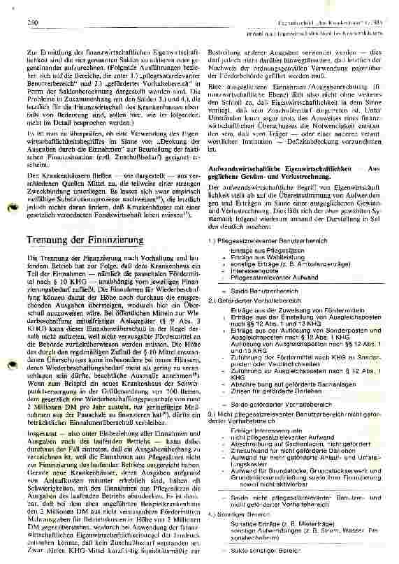 Vorschauseite 5: Eigenwirtschaftlichkeit bei Krankenhäusern