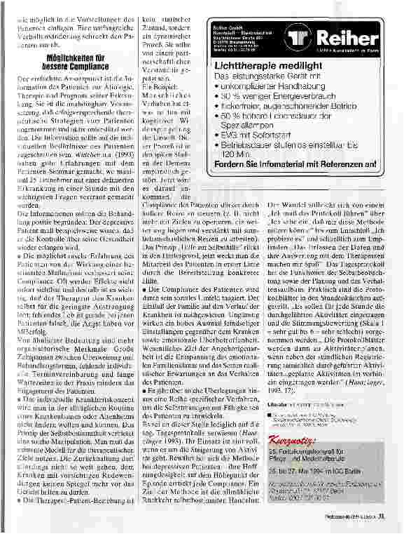 Vorschauseite 2: Compliance Möglichkeiten des therapeutischen Teams