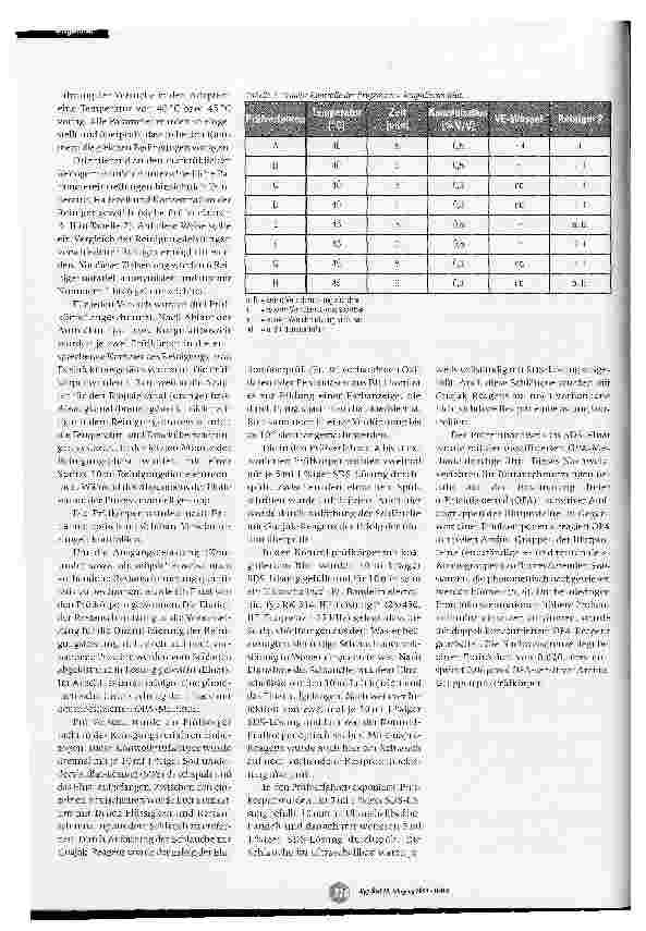 Vorschauseite 3: Qualifizierte Prüfung der Reinigungsleistung von sechs Reinigern für die Aufbereitung von thermolabilen Endoskopen durch quantitative Analysen
