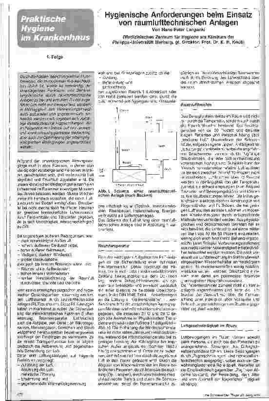 Vorschauseite 1: Hygienische Anforderungen beim Einsatz von Raumlufttechnischen Anlagen, Folge 4