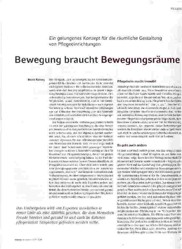 Vorschauseite 1: Bewegung braucht Bewegungsräume