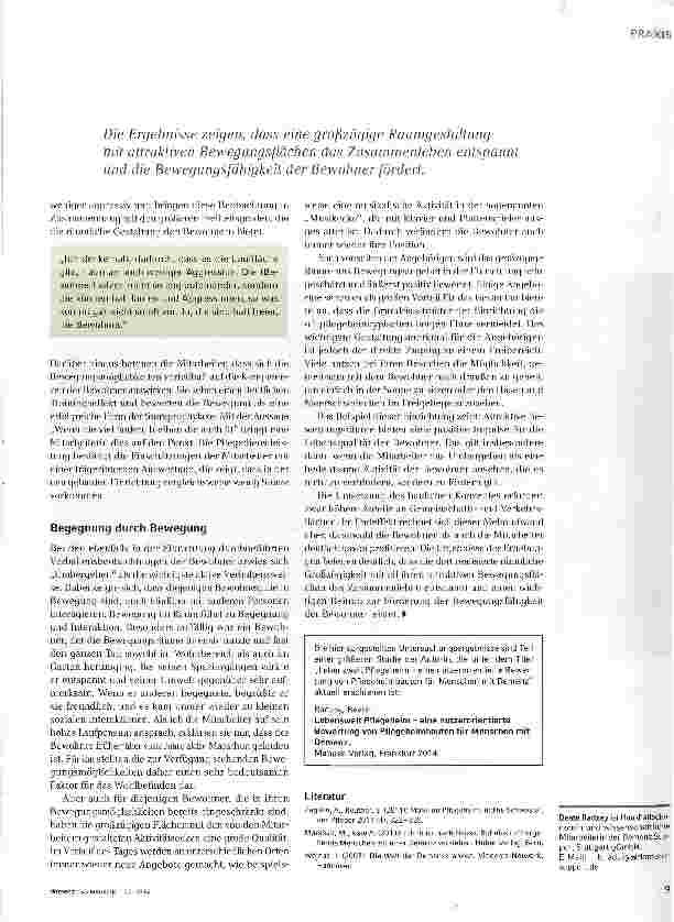Vorschauseite 3: Bewegung braucht Bewegungsräume