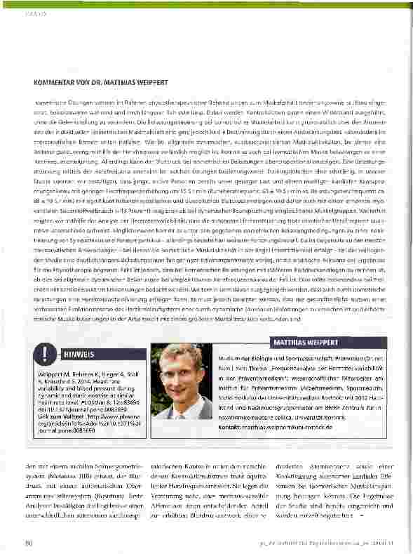 Vorschauseite 2: Kardiovaskuläre Reaktionen auf unterschiedliche Muskelkontraktionen