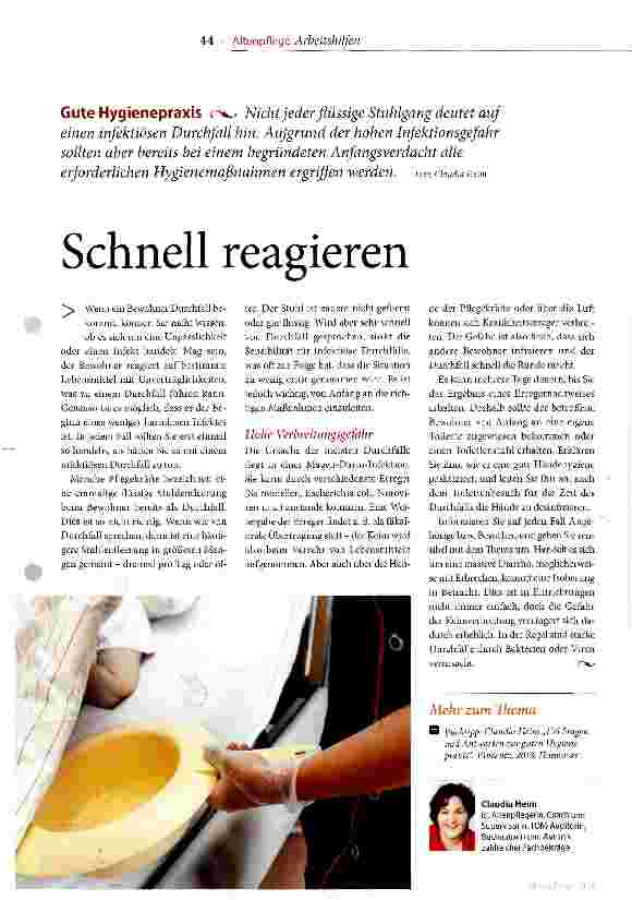 Vorschauseite 1: Schnell reagieren