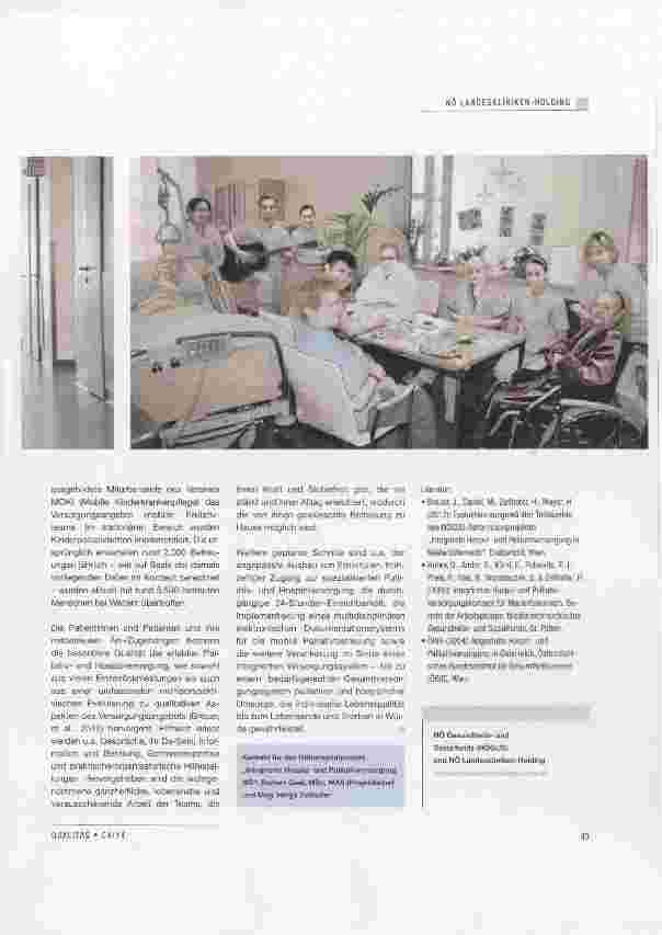 Vorschauseite 2: Integrierte Palliativund Hospizversorgung in Niederösterreich