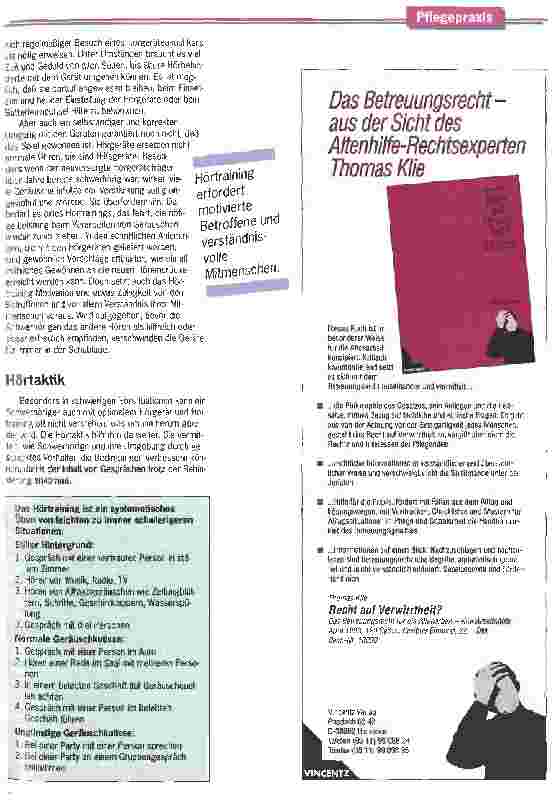 Vorschauseite 3: Den Ohren wieder trauen können Rehabilitation verbessert die Situation Schwerhöriger erheblich