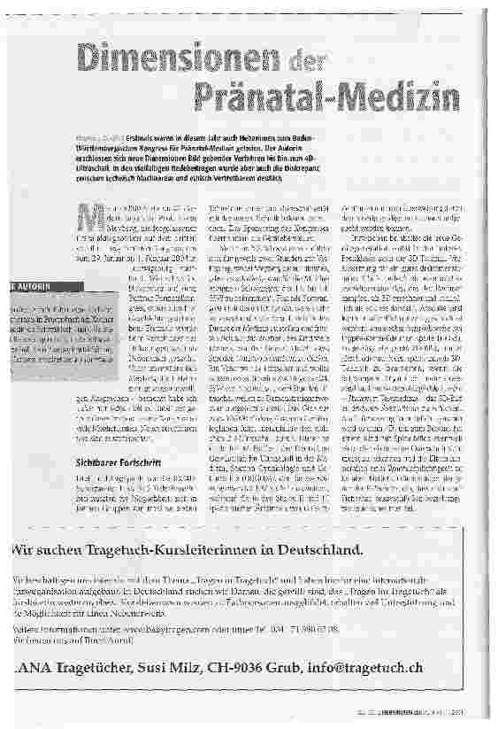 Vorschauseite 1: Dimensionen der Pränatal-Medizin