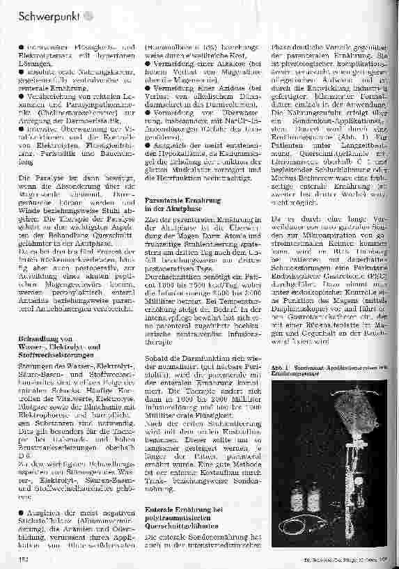 Vorschauseite 2: Von der parenteralen Ernährung zur Vollkost Ernährungsbehandlung Querschnittgelähmter in allen Phasen