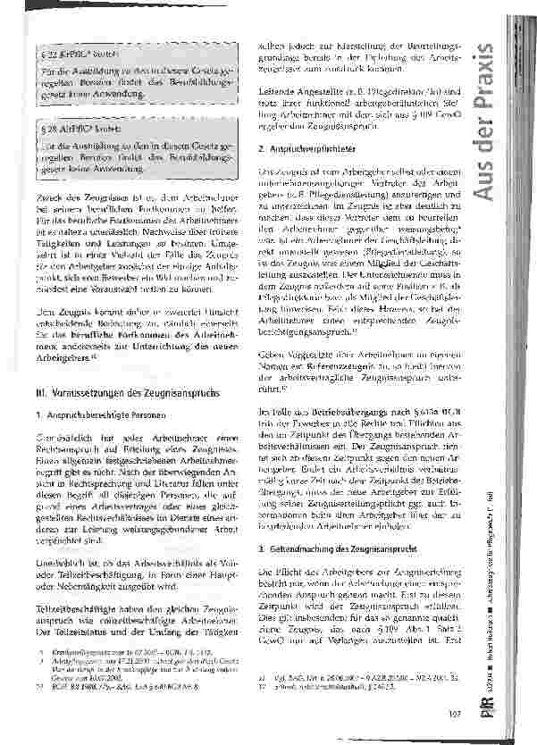 Vorschauseite 3: Arbeitszeugnisse für Pflegeberufe (1. Teil)