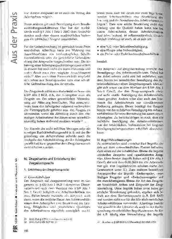 Vorschauseite 4: Arbeitszeugnisse für Pflegeberufe (1. Teil)