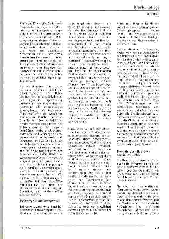 Vorschauseite 2: Kardiomyopathien - Ursachen, Klinik und Therapie
