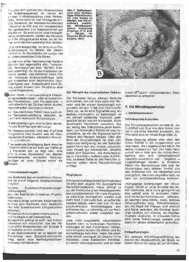 Vorschauseite 2: Das Herz 11.Folge: Erworbene Herzfehler, Klinik u. operative Therapie (I.Teil)