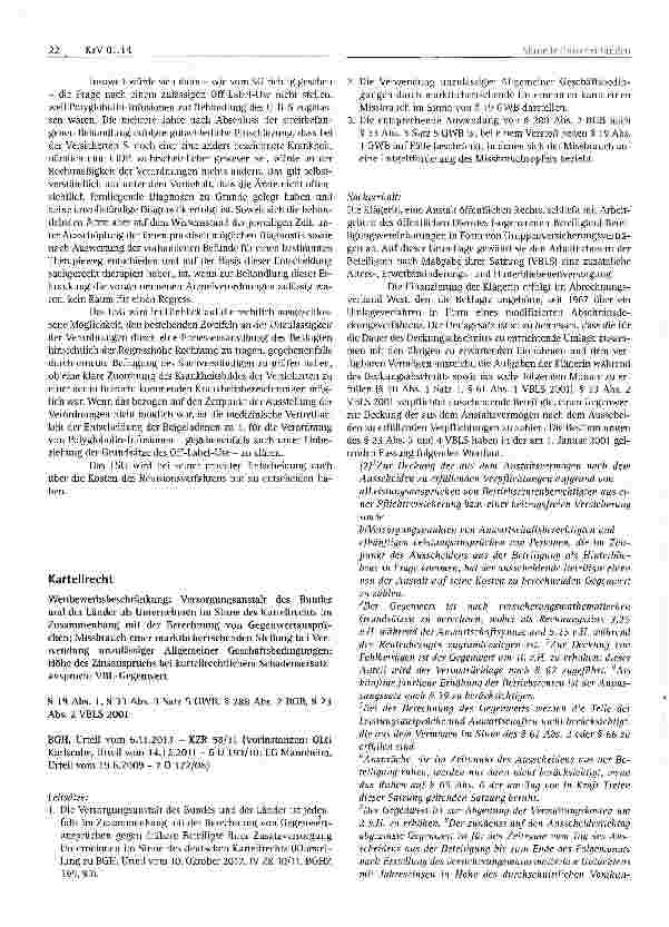Vorschauseite 3: Aktuelle Entscheidungen Vertragsarztrecht