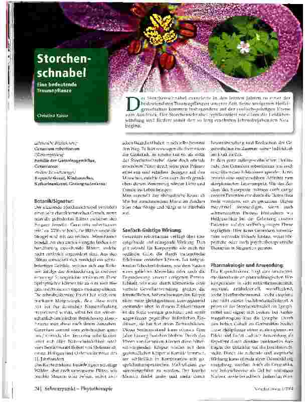 Vorschauseite 1: Storchenschnabel