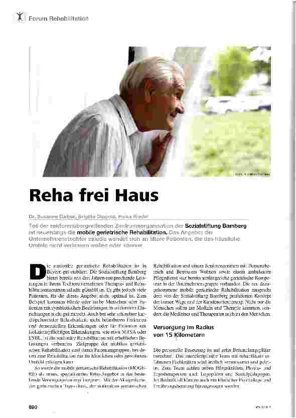 Vorschauseite 1: Reha frei Haus