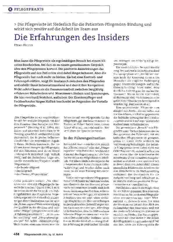 Vorschauseite 1: Die Erfahrungen des Insiders