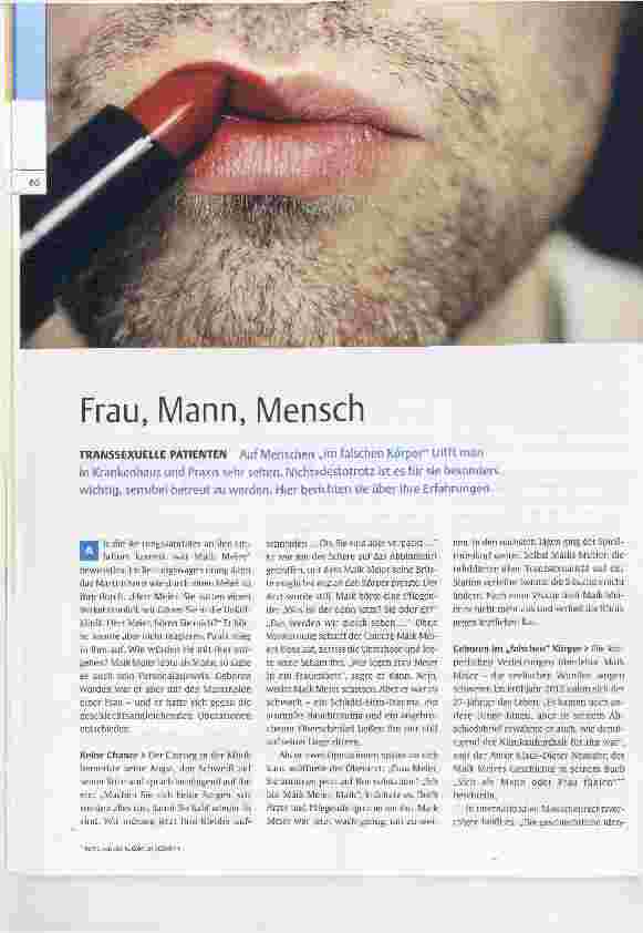 Vorschauseite 1: Frau, Mann, Mensch