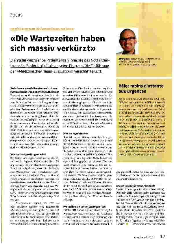 Vorschauseite 1: Die Wartezeiten haben sich massiv verkürzt