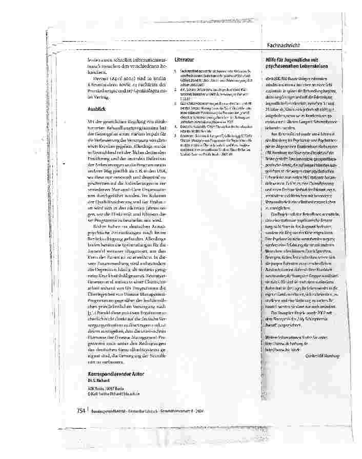 Vorschauseite 4: Disease-Management-Programme in der gesetzlichen KrankenversicherungBisherige Schwerpunkte und Weiterentwicklung