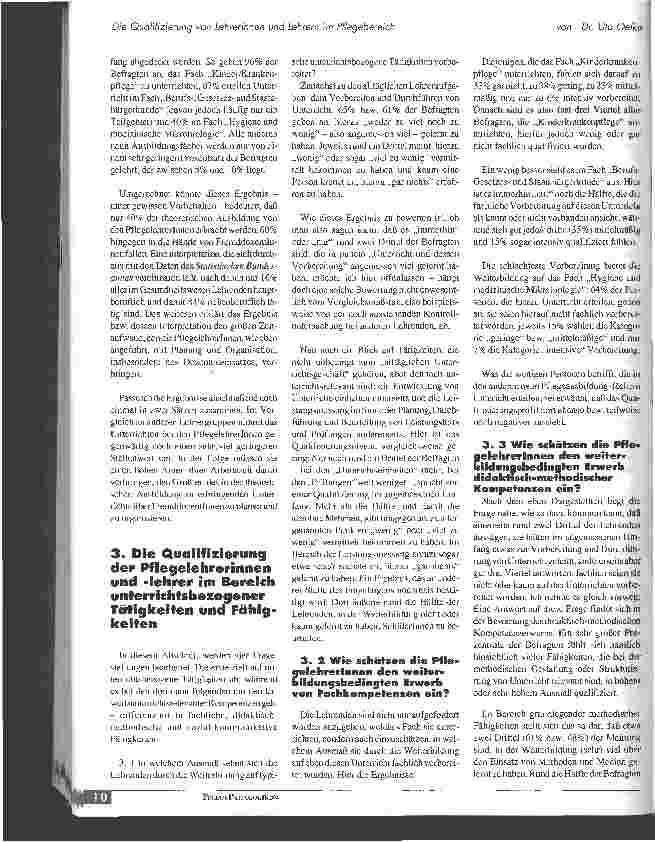 Vorschauseite 3: Die Qualifizierung von Lehrerinnen und Lehrern im Pflegebereich