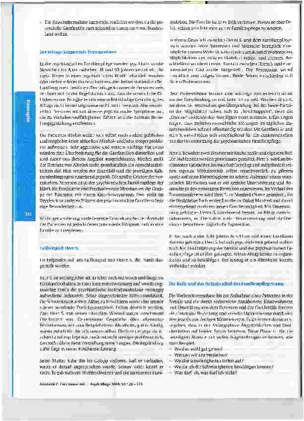 Vorschauseite 3: Ein Zimmer mit FamilienanschlussDie psychiatrische Familienpflege an der Klinik für Psychiatrie und Psychotherapie Merxhausen